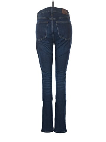 Madewell Tall 9" Mid-Rise Skinny Jeans in Larkspur Wash: TENCEL&trade; Denim Edition (view 2)