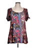 Cupio Paisley Blue Short Sleeve T-Shirt Size L - photo 1