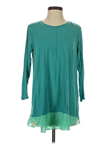 LOGO by Lori Goldstein 3/4 Sleeve Blouse (view 1)
