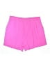 Impressions Solid Pink Shorts Size 1X - photo 2
