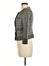 Diane von Furstenberg Houndstooth Gray Coat Size 6 - photo 5