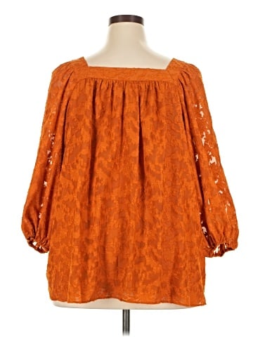 LC Lauren Conrad 3/4 Sleeve Blouse (view 2)