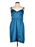 J.Crew 100% Silk Blue Casual Dress Size 10 - photo 1