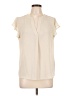 Calvin Klein Ivory Short Sleeve Blouse Size L - photo 1