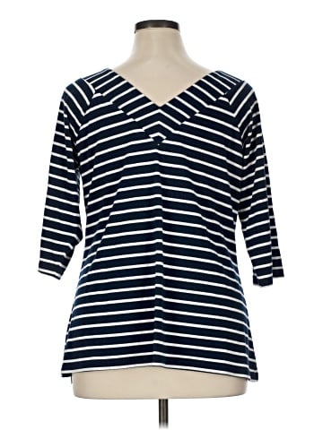 City Chic 3/4 Sleeve Top (view 2)