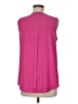 Ann Taylor 100% Polyester Pink Sleeveless T-Shirt Size M - photo 2