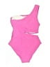 MICHAEL Michael Kors Solid Pink One Piece Swimsuit Size 10 - photo 2