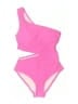 MICHAEL Michael Kors Solid Pink One Piece Swimsuit Size 10 - photo 1