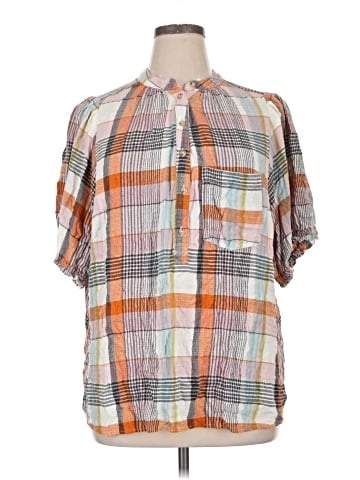 Pilcro Short Sleeve Blouse (view 1)