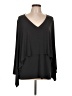 Robert Kitchen Black Long Sleeve Blouse Size L - photo 1