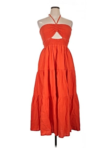 Madewell Poplin Modular Halter Midi Dress (view 1)