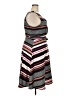 Elle Stripes Gray Casual Dress Size XXL - photo 4