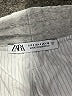 Zara Stripes Silver Athletic Shorts Size S - photo 3