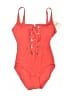 MICHAEL Michael Kors Hearts Red One Piece Swimsuit Size 4 - photo 1