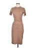 DAZY Solid Tan Casual Dress Size M - photo 1