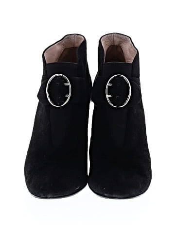 Prada Suede Buckle Accent Ankle Boots (view 2)