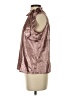 Ann Taylor Factory 100% Polyester Metallic Brown Sleeveless Blouse Size XS - photo 5
