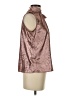 Ann Taylor Factory 100% Polyester Metallic Brown Sleeveless Blouse Size XS - photo 4