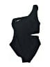 MICHAEL Michael Kors Solid Black One Piece Swimsuit Size 10 - photo 2