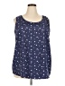 Faded Glory 100% Polyester Blue Tank Top Size 2X - photo 1