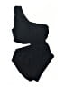 MICHAEL Michael Kors Solid Black One Piece Swimsuit Size 10 - photo 1