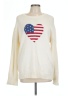 Aeropostale Hearts Ivory Pullover Sweater Size L - photo 1