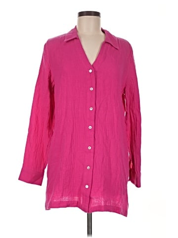 Soft Surroundings 3/4 Sleeve Button-Down Shirt (view 1)