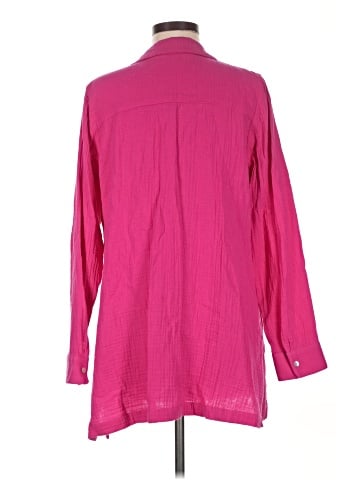 Soft Surroundings 3/4 Sleeve Button-Down Shirt (view 2)