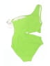 MICHAEL Michael Kors Solid Green One Piece Swimsuit Size 10 - photo 2