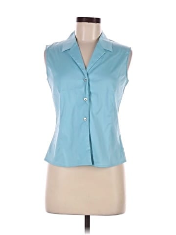 Piazza Sempione Sleeveless Button-Down Shirt (view 1)