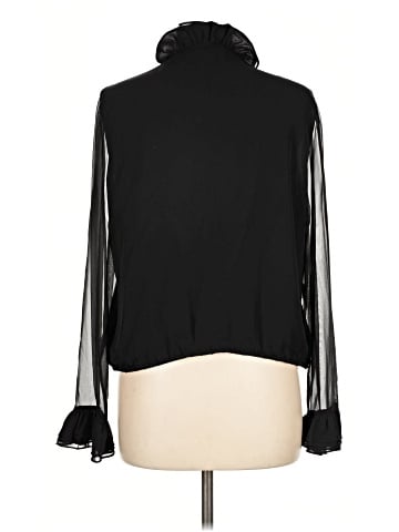 Elie Tahari Long Sleeve Silk Top (view 2)
