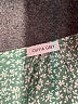 Olivia Grey 100% Polyester Green 3/4 Sleeve Blouse Size M - photo 7