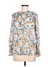 Joie 100% Silk Floral Blue Long Sleeve Silk Top Size M (estimated) - photo 1