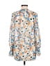 Joie 100% Silk Floral Blue Long Sleeve Silk Top Size M (estimated) - photo 2