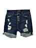 Justice Blue Denim Shorts Size 14 - photo 1