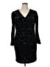 DKNY 100% Polyester Stars Black Cocktail Dress Size 16 - photo 1