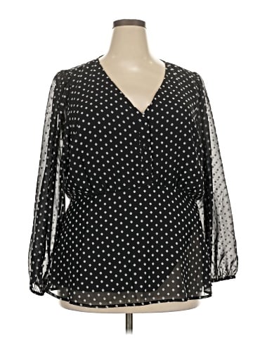 Lane Bryant Long Sleeve Blouse (view 1)