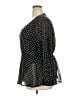 Lane Bryant 100% Polyester Polka Dots Black Long Sleeve Blouse Size 18 - photo 5