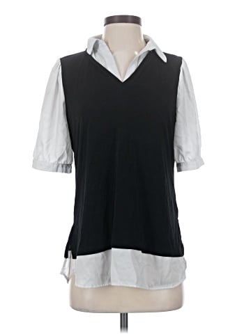 Adrianna Papell Short Sleeve Blouse (view 1)