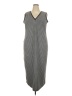 Avenue Houndstooth Gray Casual Dress Size 18 Plus - photo 1