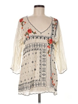 Johnny Was 3/4 Sleeve Blouse