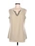 Susan Graver Tan Sleeveless Blouse Size M - photo 1