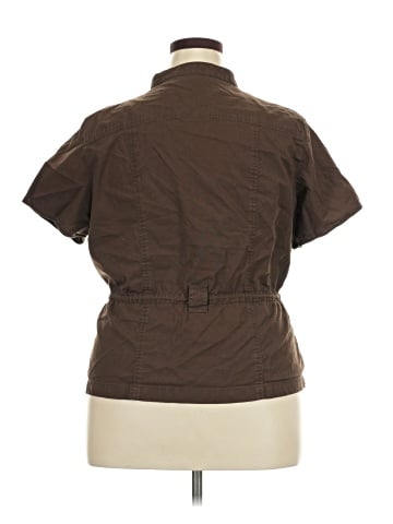 Villager Sport by Liz Claiborne Short Sleeve Blouse (view 2)