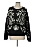 Bobeau Animal Print Black Pullover Sweater Size L - photo 1