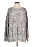 Aerie Animal Print Gray Pullover Sweater Size L - photo 1