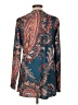 Misslook Paisley Teal Long Sleeve Blouse Size L - photo 2