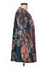 Misslook Paisley Teal Long Sleeve Blouse Size L - photo 4