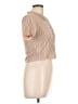 DAZY Tan Short Sleeve Blouse Size L - photo 4