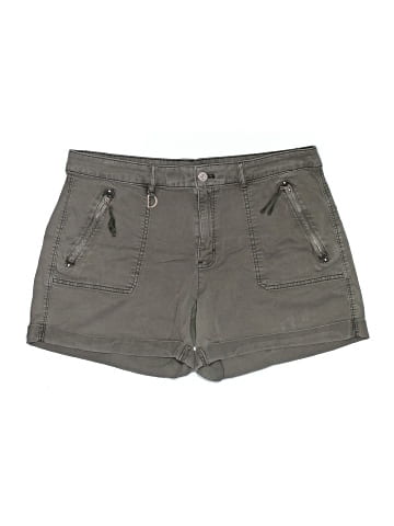White House Black Market Khaki Shorts (view 1)