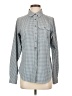 Columbia 100% Polyester Houndstooth Gray Long Sleeve Blouse Size S - photo 1